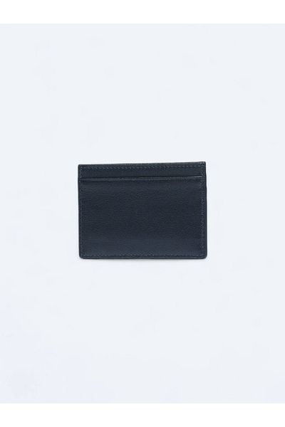 Kip Navy Blue Leather Card Holder