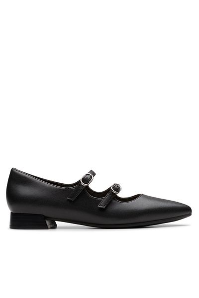 CLARKS Women's Half-boots black CLARKS-26181929 318 BLACK LEATHER