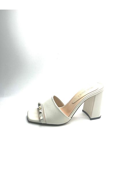 NEWGÜLTEKİN Khaki Leather Comfortable Soft Very Stylish Evening Sandals