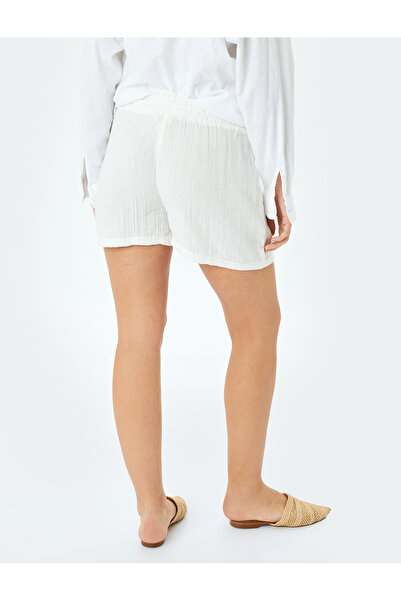 Koton Relaxed Cut Pocket Cotton Short Muslin Shorts