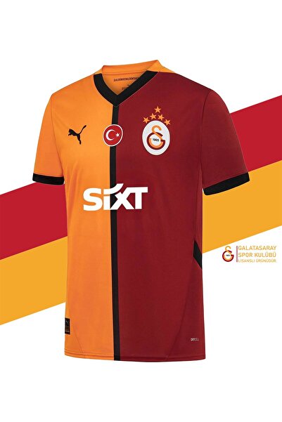 Galatasaray Orijinal Lisanslı 5 Yıldızlı 24/25 Parçalı Forma Aslan Baskılı Hediyelik Ahşap Kutulu