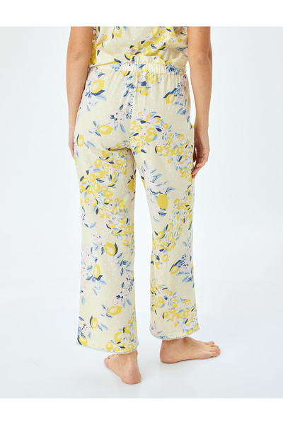 Koton Limon Baskılı Rahat Kalıp Pamuklu Pijama Altı