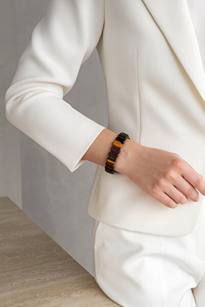 Safnaturel IGSL Sertifikalı Kaplan Gözü 9 x 14 mm Özel Kesim Bileklik