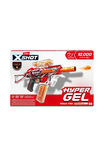 X-Shot Zuru X Shot Hyper Gel Trace Fire Gel Ball Blaster and Goggles