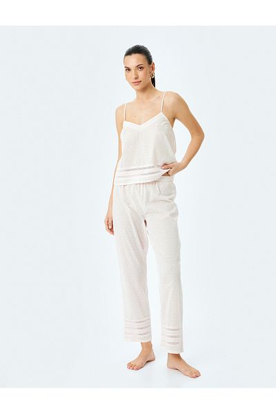 Koton Fisto Detailed Cotton Textured Pajama Bottoms