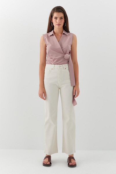 MARKALİSTE Palazzo Pants Ecru