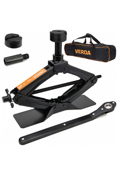 VERDA Cric auto trapezoidal cu capac de protecție și clichet 2t SN4569