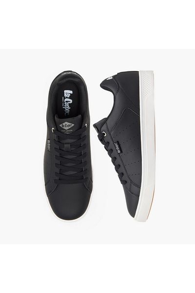 Lee Cooper Men's Perforated Sneakers with Lace-Up Closure