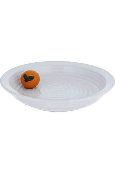 Alsaif Gallery Soup Bowls Porcelain Al Saif Gallery, 19.2×19.2×4.2 cm, Decorated with Orange Fruit - White