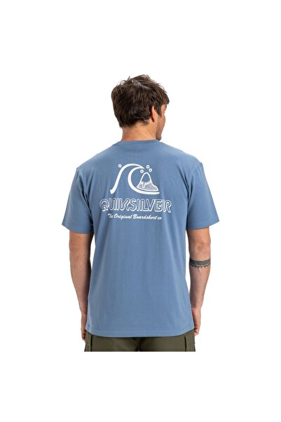 Quiksilver Evo Original Bs Ανδρικό Μπλε T-Shirt ΑΝΔΡΙΚΟ T-SHIRT EQYZT08039