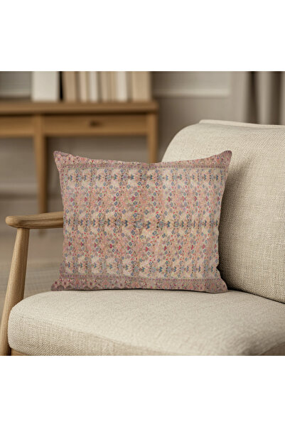 TURKISHRUG KINGDOM غطاء وسادة منقوش عتيق