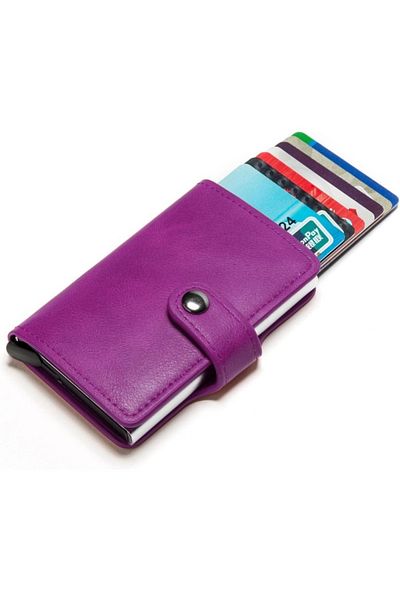 iUni P2 Rfid Wallet, 10 Cards, Purple