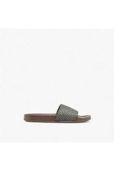 Flora Bella by Shoexpress Flora Bella Monogram Print Slip-On Sandals