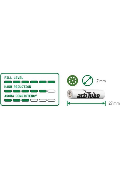 Actitube Filtre cu carbune activ actiTube Slim, 50 bucati, diametru 7mm