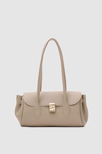 Shule Bags Geantă Lia Vintage Baguette Bej