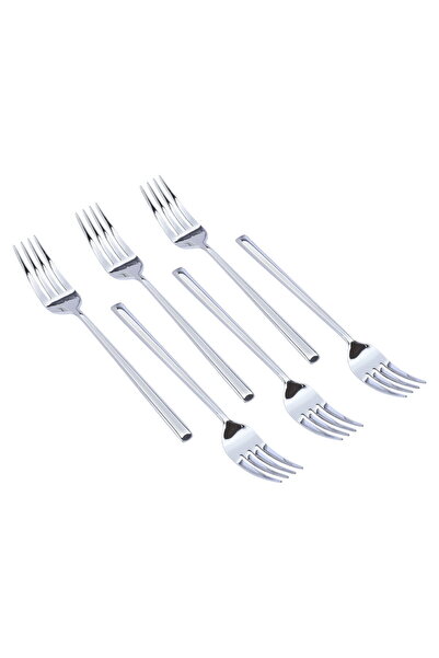 Generic Al Saif Gallery Steel Forks Set, 6 Pieces - Silver