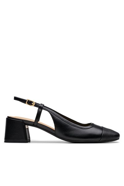 CLARKS Women's Sandals black CLARKS-26181320 316 BLACK COMBI LEA