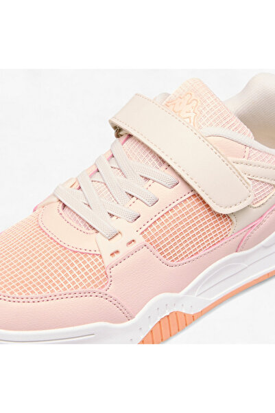 Kappa Girls' Panelled Sneakers with Hook and Loop Closure