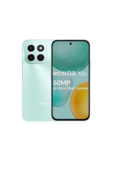 HONOR X6C 6GB 4G Smartphone, Midnight Black, 128 GB