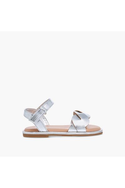 Flora Bella by Shoexpress Flora Bella Strap Detail Sandals with Hook and Loop Closure