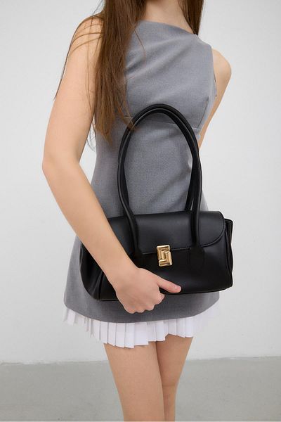 Shule Bags Geantă Lia Vintage Baguette Neagră