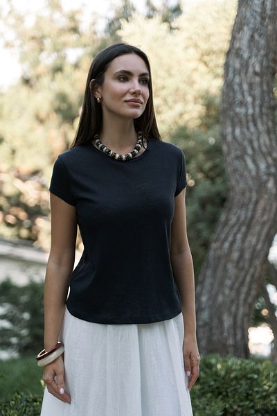 BOHEMAİ Suva Short Sleeve Black T-Shirt