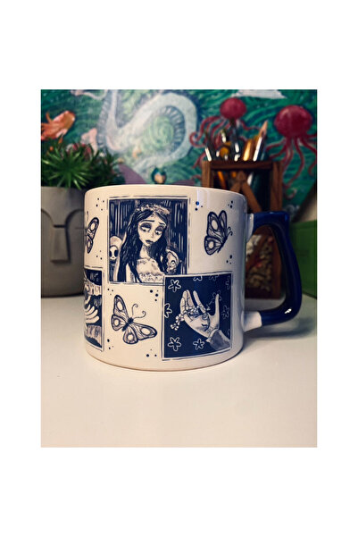 westartic Corpse Bride (Ölü Gelin) Gotik Kupa Bardak Çay Kahve Fincanı