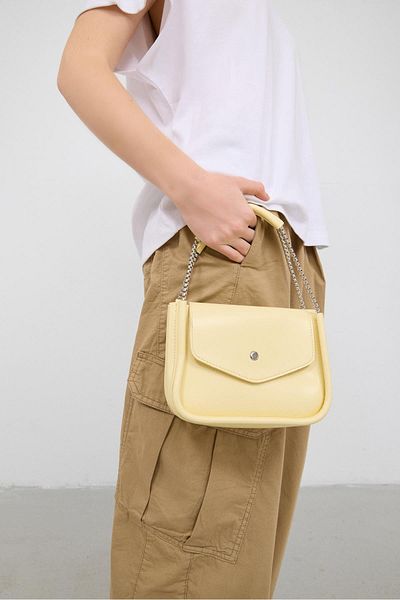 Shule Bags Geantă Soshe Hand și Crossbody Galben