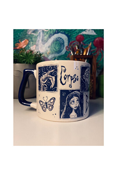 westartic Corpse Bride (Ölü Gelin) Gotik Kupa Bardak Çay Kahve Fincanı