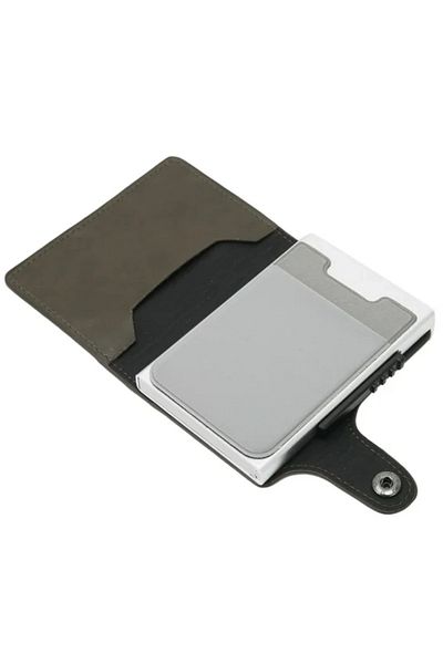 iUni P4 RFID Wallet, 10 cards, Dark Brown