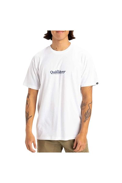 Quiksilver Ανδρικό λευκό μπλουζάκι Fineline Ανδρικό μπλουζάκι Eqyzt08062