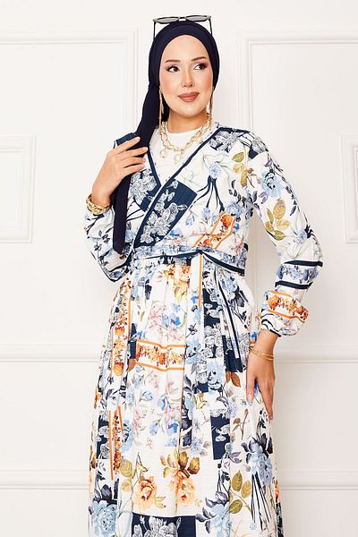 EBRUTESETTÜR Modal Suit with Tie-Up Skirt on the Sides