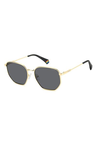 Polaroid Polaroid Men's Sunglasses PLD 6214/S/X 2F7/M9, Gold, Hexagonal, 56 mm