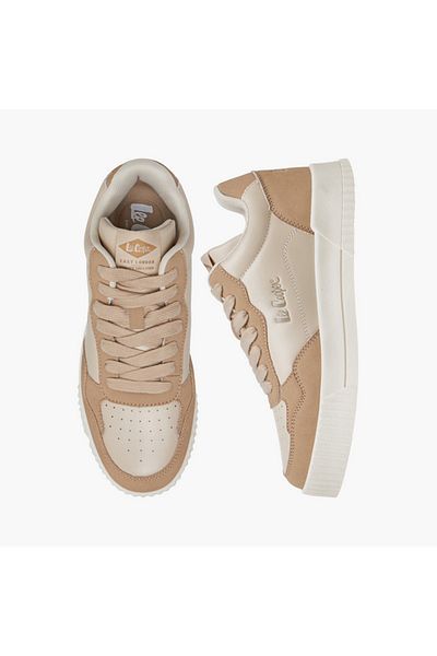 Lee Cooper Women's Logo Detail Sneakers with Lace-Up Closure