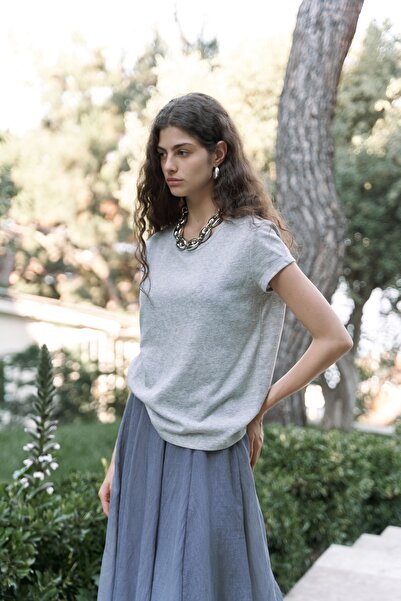 BOHEMAİ Suva Short Sleeve Gray T-Shirt