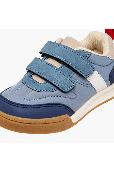 LBL by Shoexpress Panelled Sneakers with Hook and Loop Closure