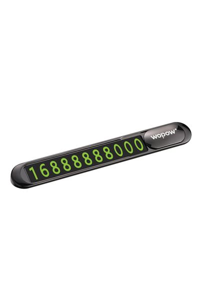 wopow Temporary Parking Number Plate PN01