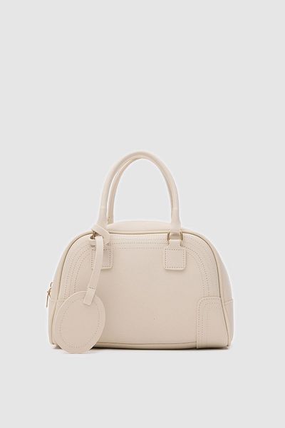 Shule Bags Geantă Curve de mână și Crossbody Bej