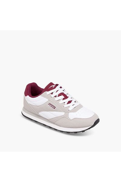 Dash Dash Panelled Sneakers with Lace-Up Closure