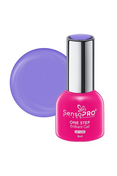 SensoPRO Milano Oja semipermanentă Brilliant într-un singur pas, 8 ml, Purple Gaze #68