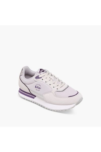 Lee Cooper Lee Cooper Women's Logo Print Sneakers with Lace-Up Closure