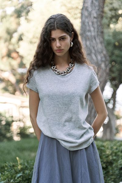 BOHEMAİ Suva Short Sleeve Gray T-Shirt