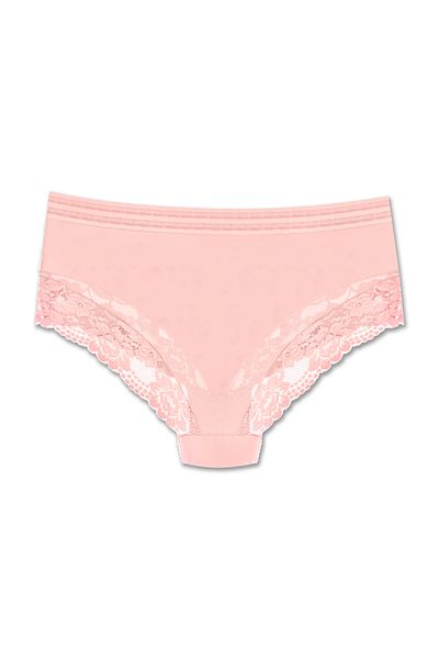 ZENA UNDERWEAR Tulle and Lace Detailed Elastic High Waist Plus Size Women's Panties