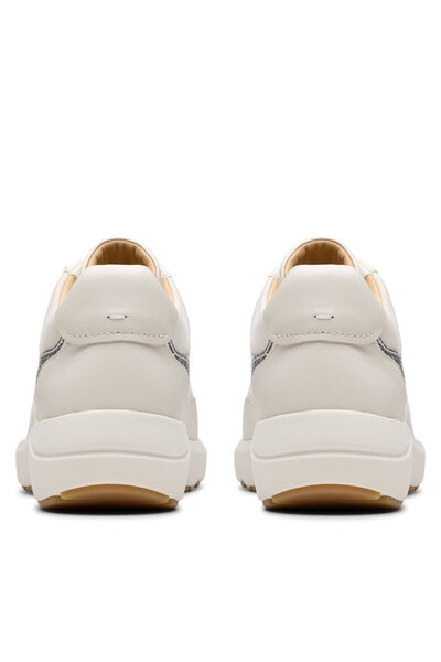 CLARKS Teniși de damă albi CLARKS-26181361 554 OFF WHITE COMBI