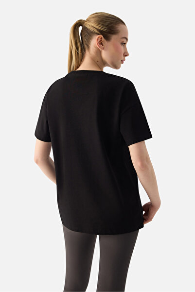 Superstacy Tricou negru oversize Elora Rahat Fit