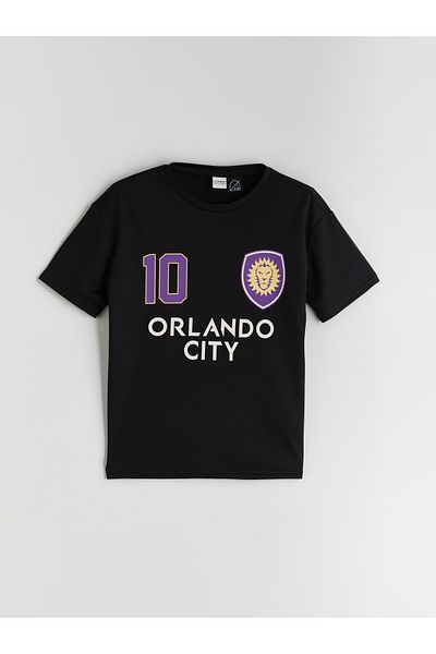 LC Waikiki Crew Neck Orlando City Printed Boy's T-Shirt