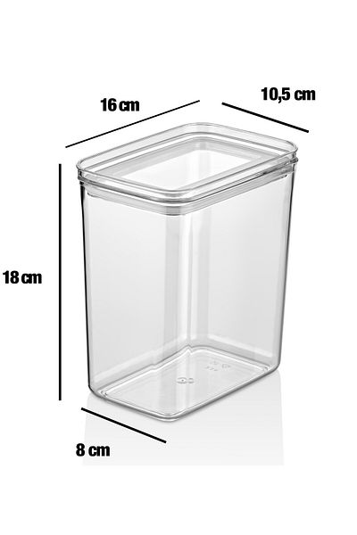 MODA OZY 6-Piece Vacuum Lid Pulses Set Storage Container with Pulses Label Food Jar Mica 2200ml