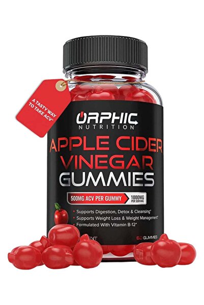 Generic خل التفاح من أورفيك نيوتريشن، تركيز 1000 ملغ - 60 علكة