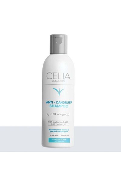 Celia Blue Chamomile & Tea Tree Anti-Dandruff Shampoo 350ml