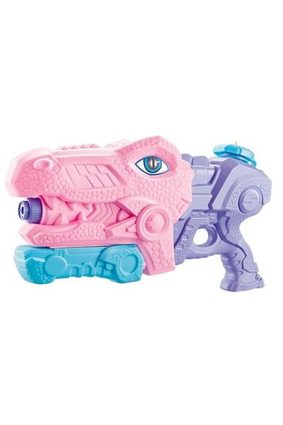 OEM Jucărie acvatică pentru copii, rezervor de 660 ml, piscină/plajă, vârsta 6+, T-Rex, 3 duze, roz